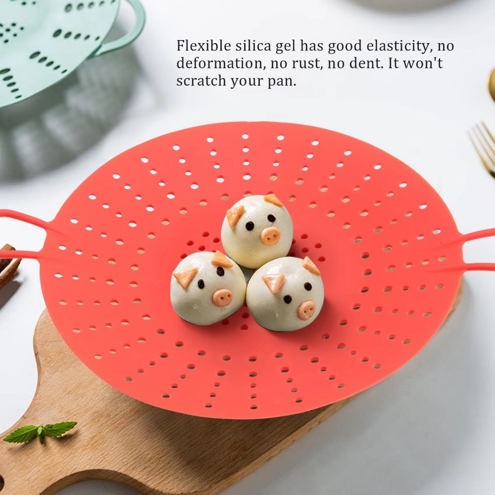 Silicone Steamer Basket - Reusable Silicone Steamer Basket Non-Stick Heat
