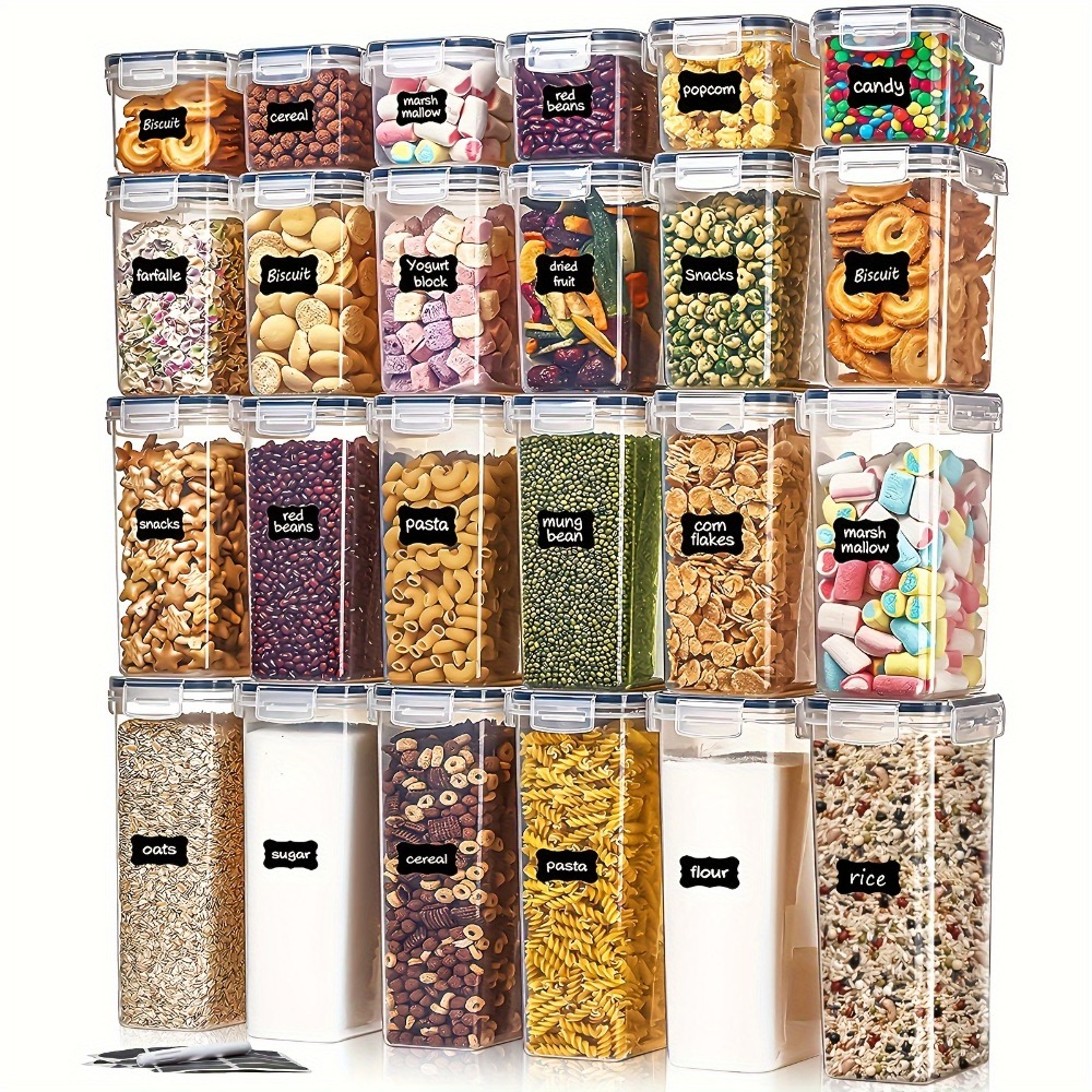 Kitchen Home Gadgets - 24Pcs Food Storage Containers 12 Boxes