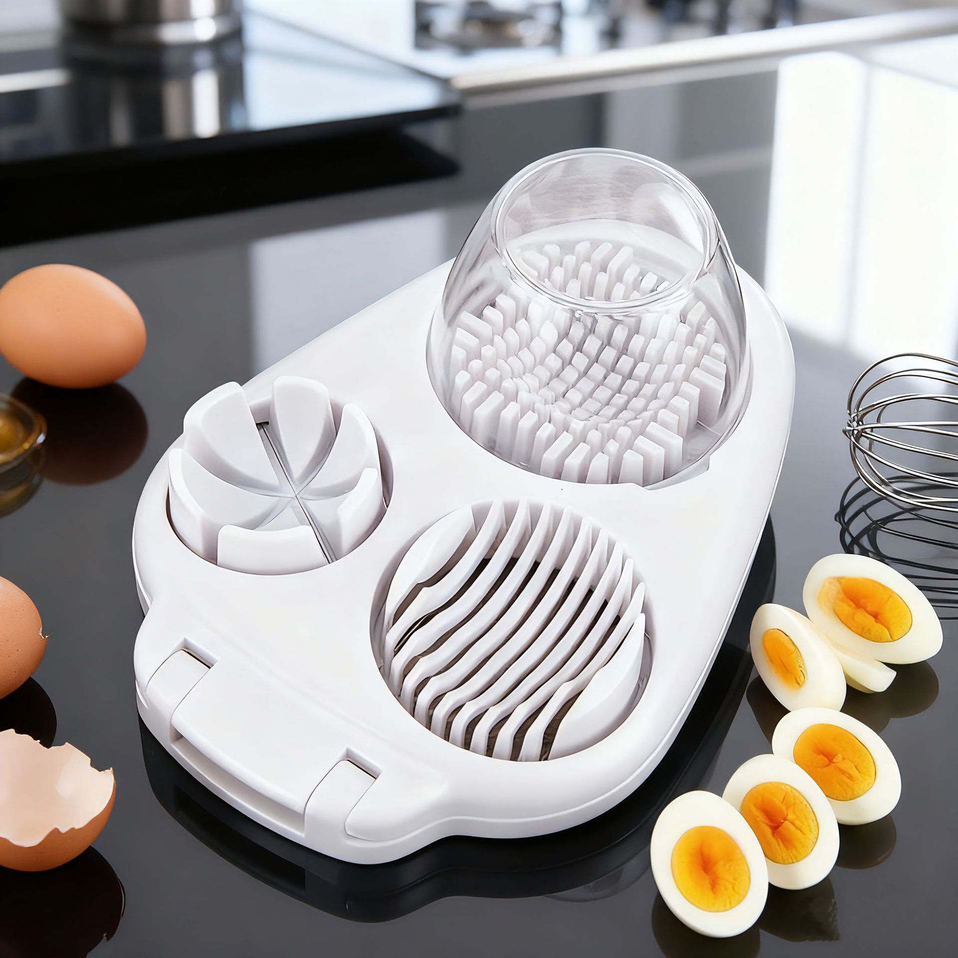 Kitchen Gadgets Wirecutter - 3 in 1 Egg Cutter Egg