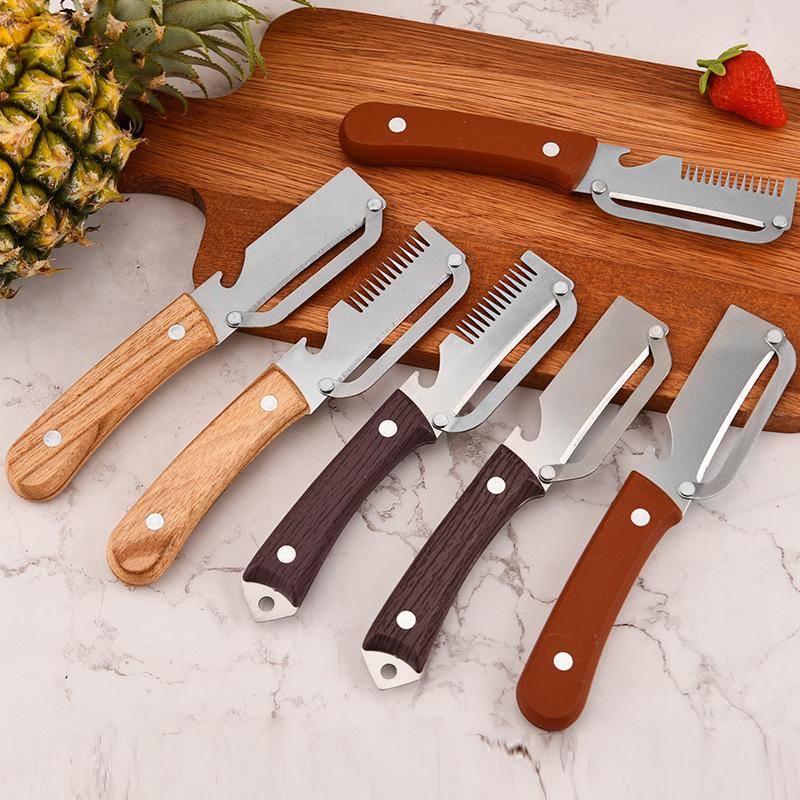Kitchen Gadgets That Are Useful - 3 in 1 Serrated Peeler Knife