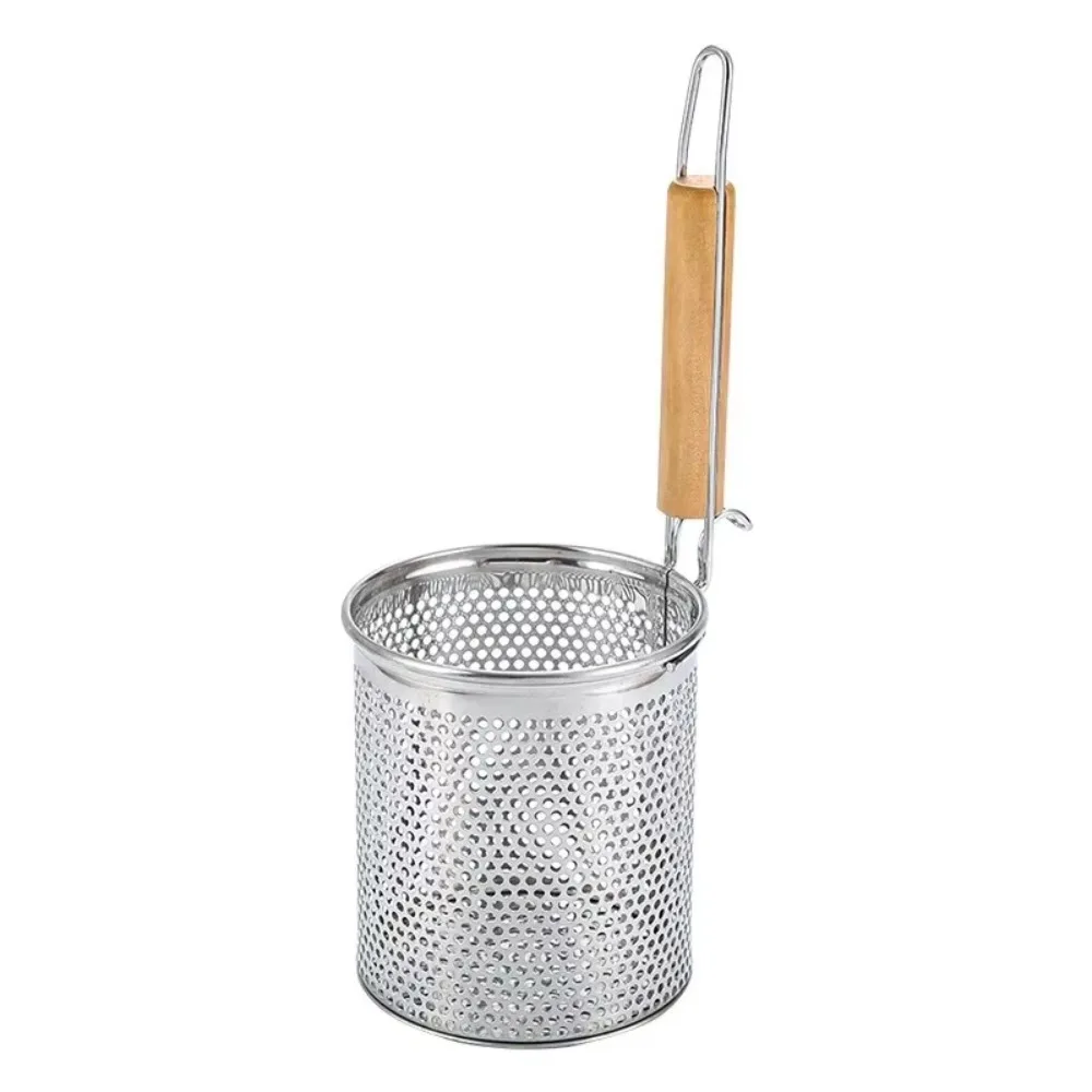 Kitchen Gadgets Pasta - Thickened Stainless Steel Funnel Wooden Handle