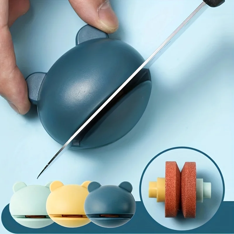 Kitchen Gadgets That Are Useful - 1pc Mini Cartoon Frog Knife Sharpener