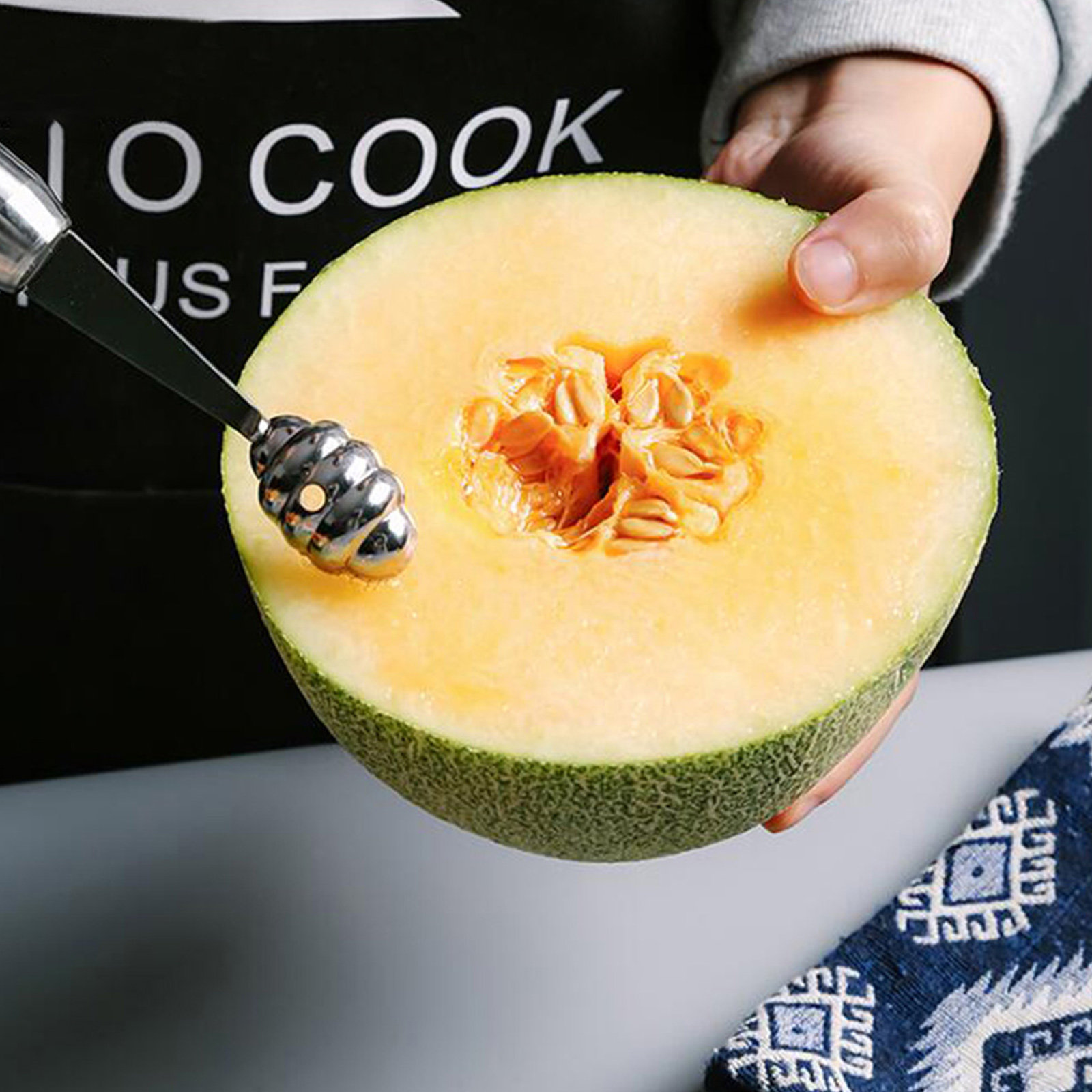 Kitchen Home Gadgets - 1Pcs Stainless Steel Fruit Scoop Corrosion