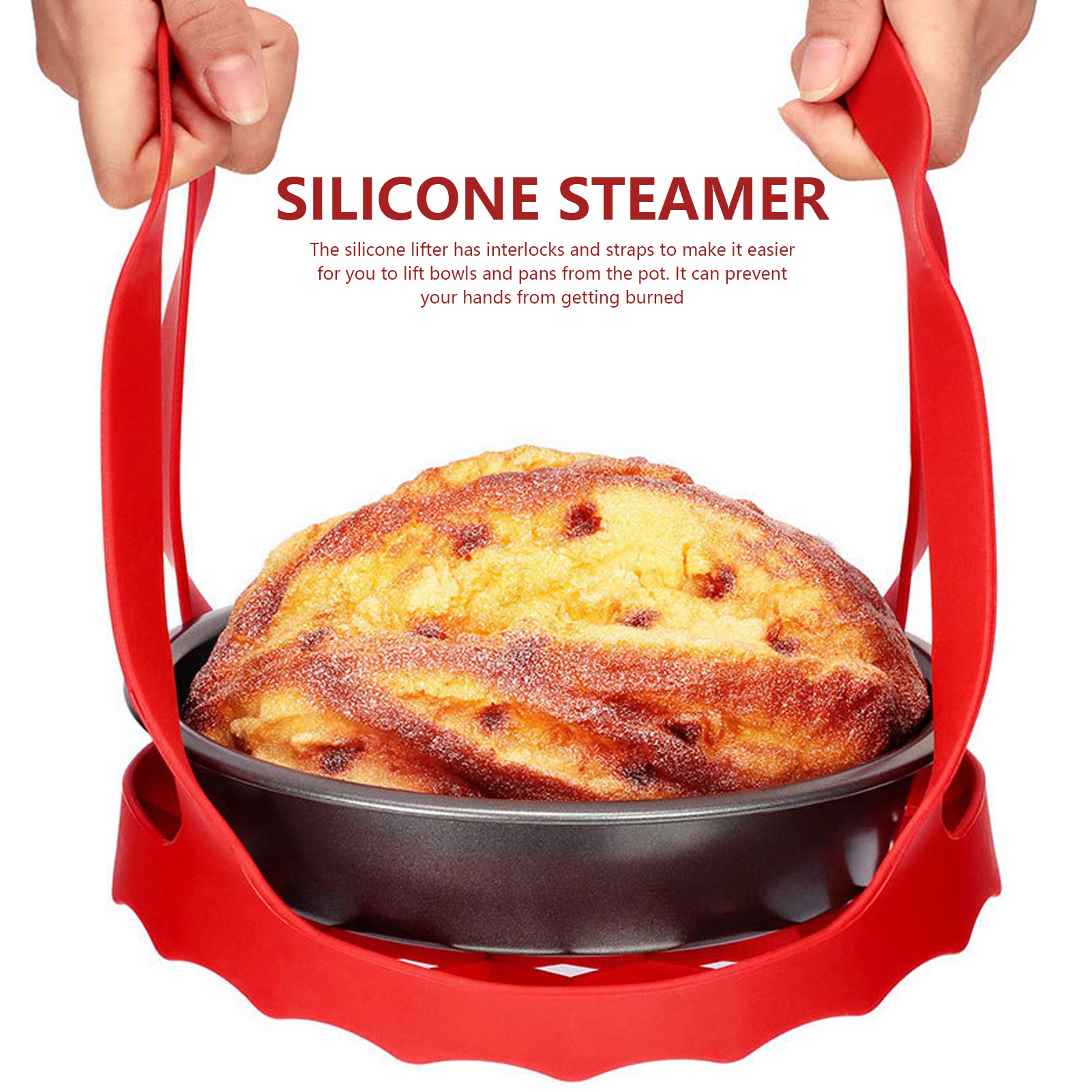 4pcs Set Silicone Kitchen Tool - Silicone Steamer Basket ulasan dan harga