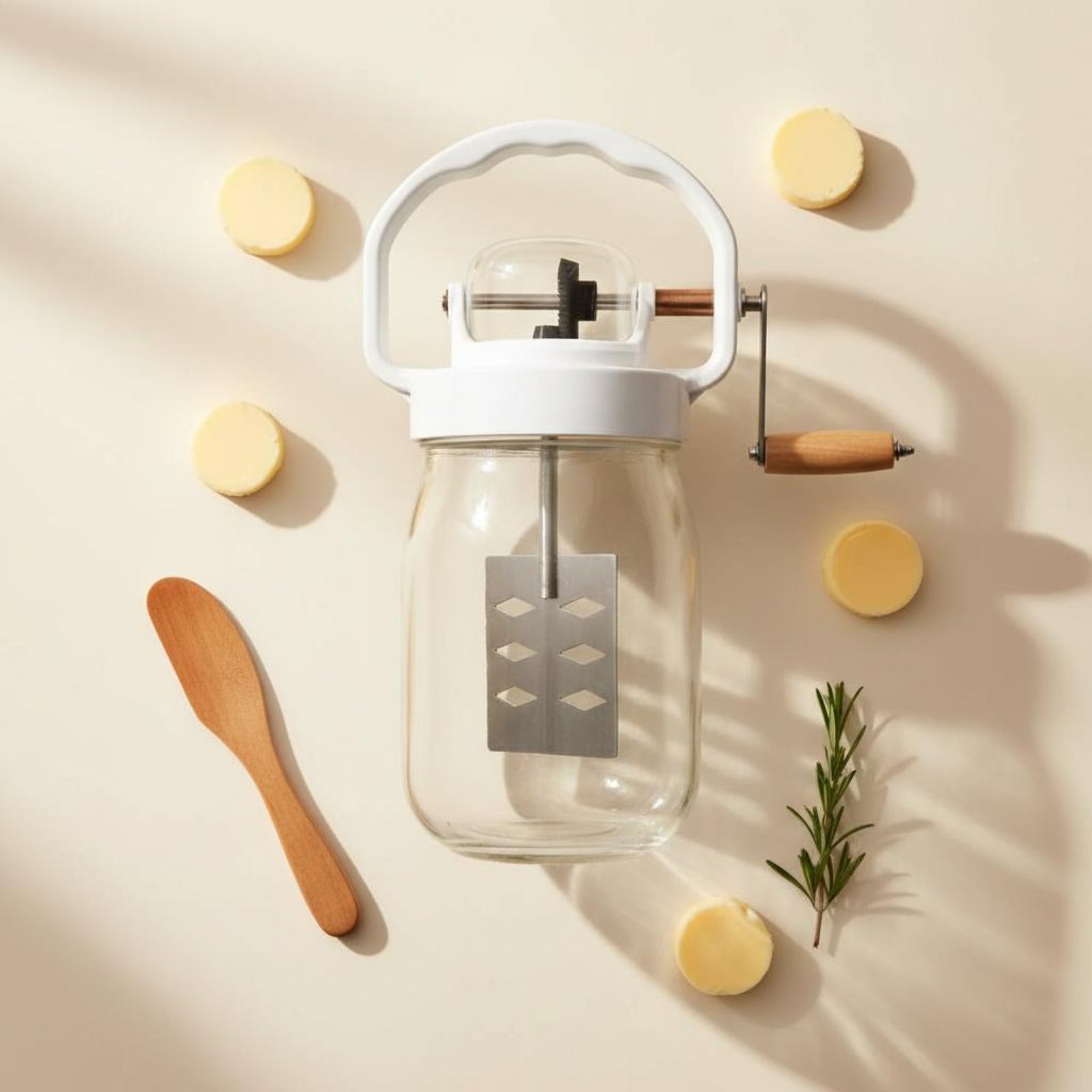 Hand Crank Butter Churner Manu - Kitchen Gadgets Blender ulasan dan harga