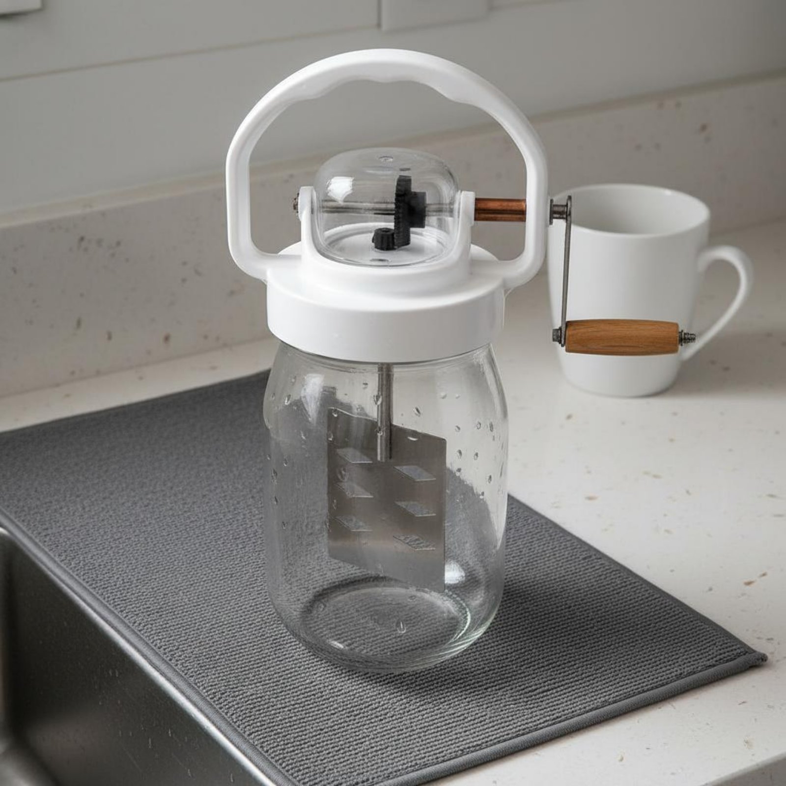 Hand Crank Butter Churner Manu - Kitchen Gadgets Blender ulasan dan harga