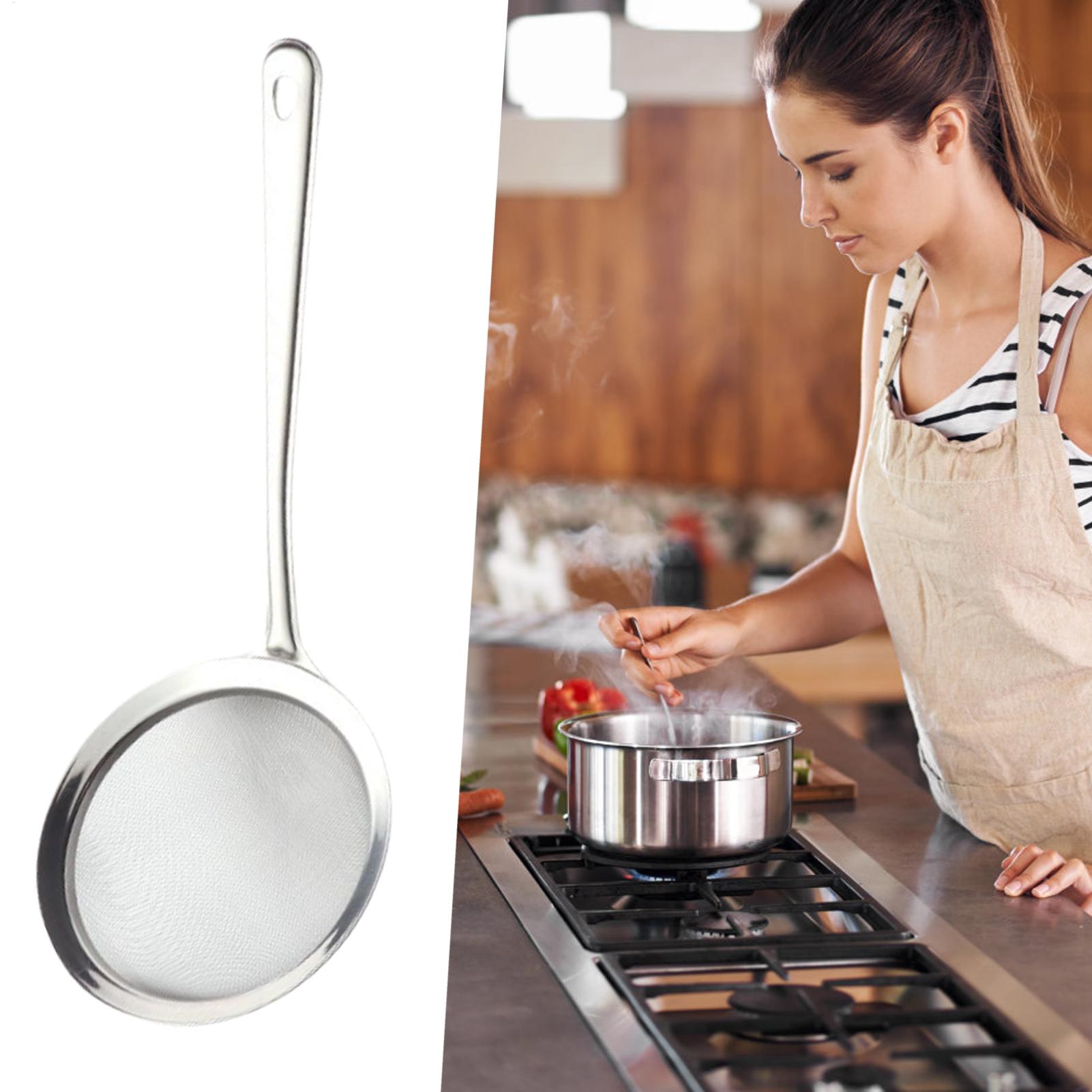 Mesh Strainer With Handle Siev - Kitchen Gadgets Pasta ulasan dan harga