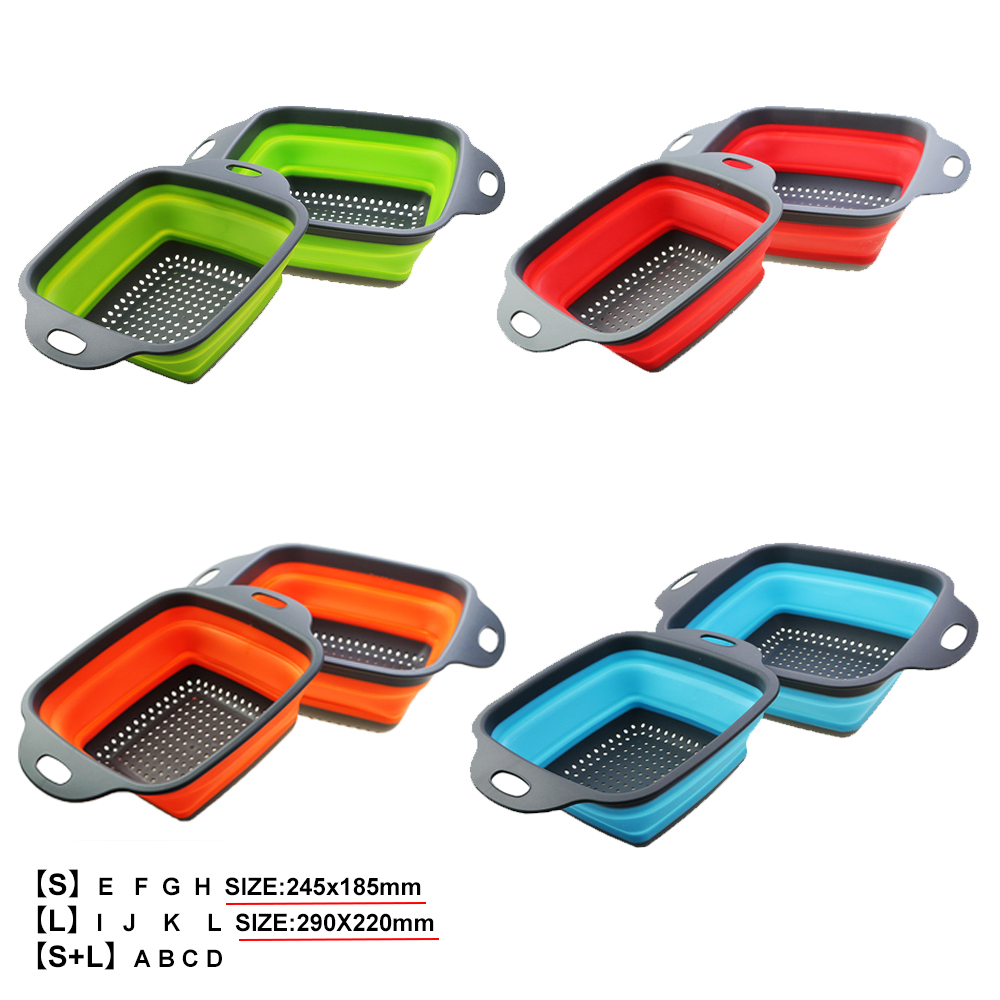1Pc 2in1 Silicone Folding Drai - Silicone Steamer Basket ulasan dan harga