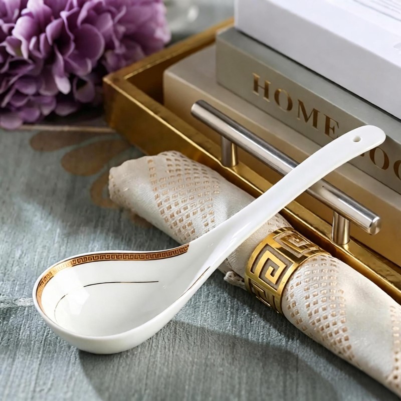 Bone china soup ladle, large s - Korean Kitchen Gadgets ulasan dan harga