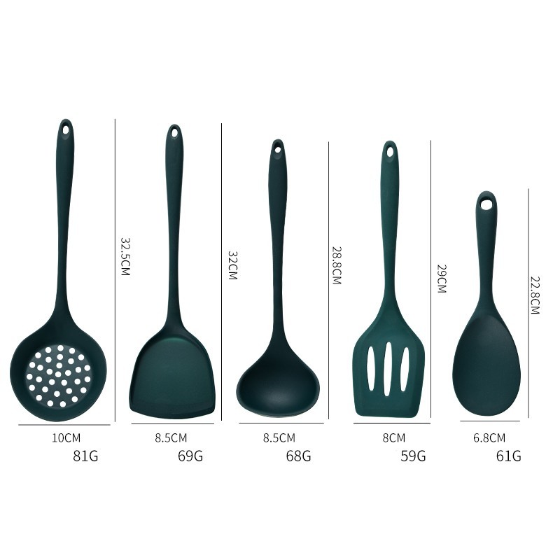 5Pcs Food Grade Silicone Kitch - Kitchen Gadgets Green ulasan dan harga