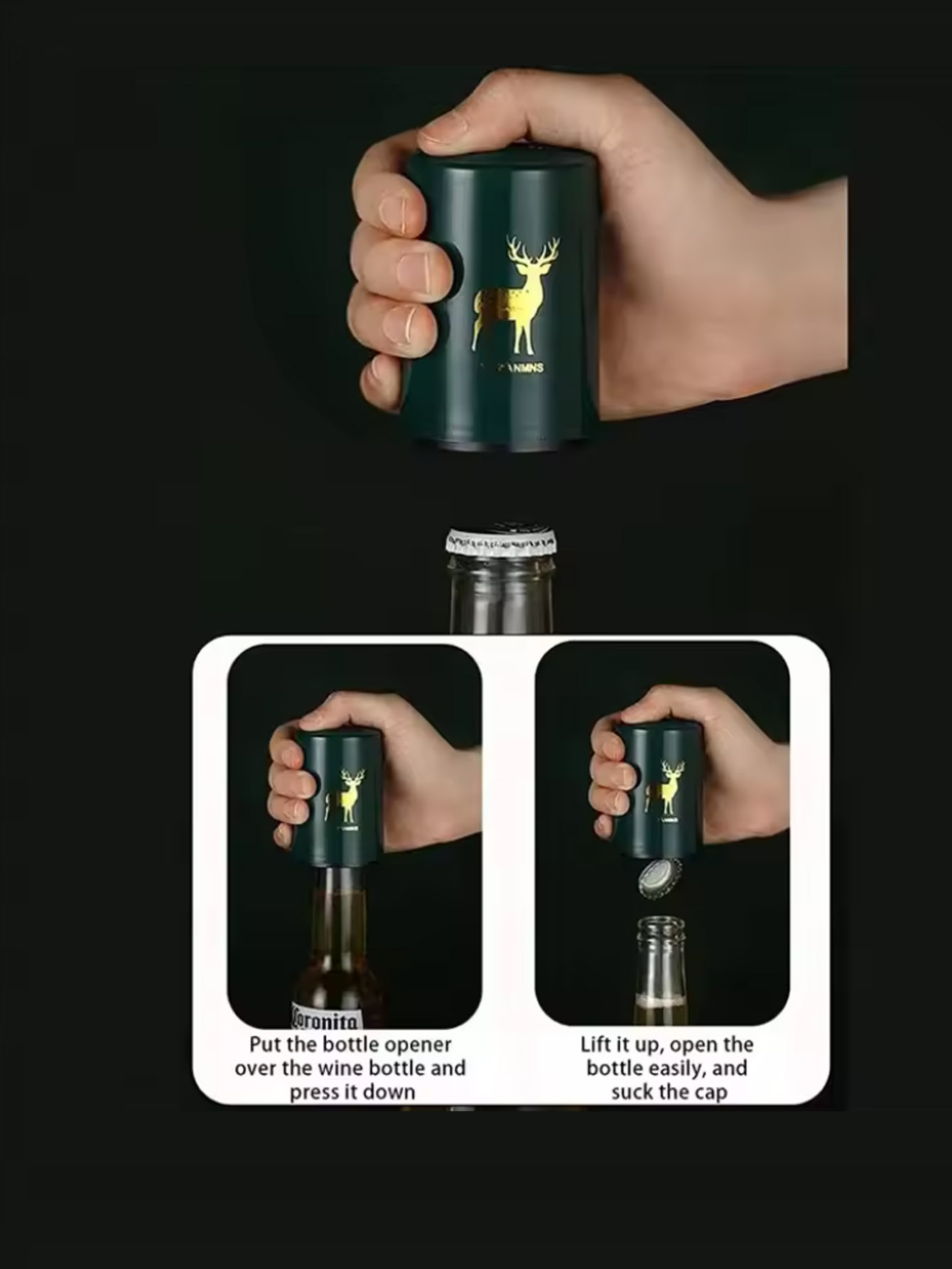 1Pcs Automatic Beer Bottle Ope - Kitchen Home Gadgets ulasan dan harga