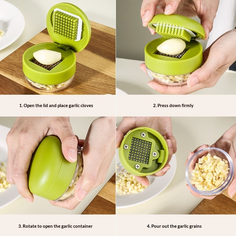 1-Piece Garlic Chopper Manual  - Kitchen Gadgets Green ulasan dan harga