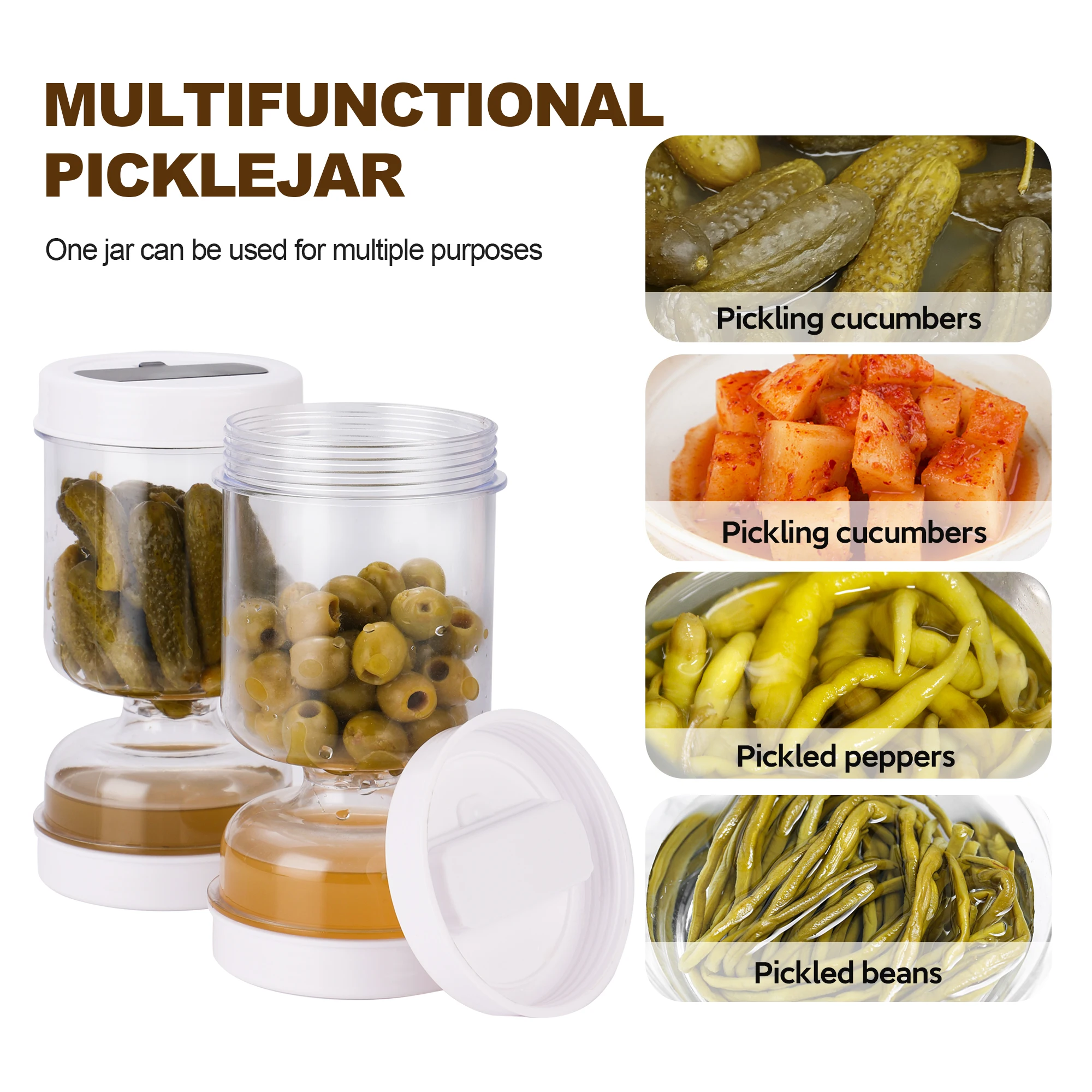 Pickles Jar With Forks Dry and - Korean Kitchen Gadgets ulasan dan harga