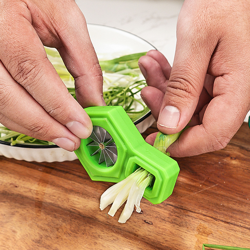 1PC Green Onion Slicer Cut Gre - Kitchen Gadgets Wirecutter ulasan dan harga