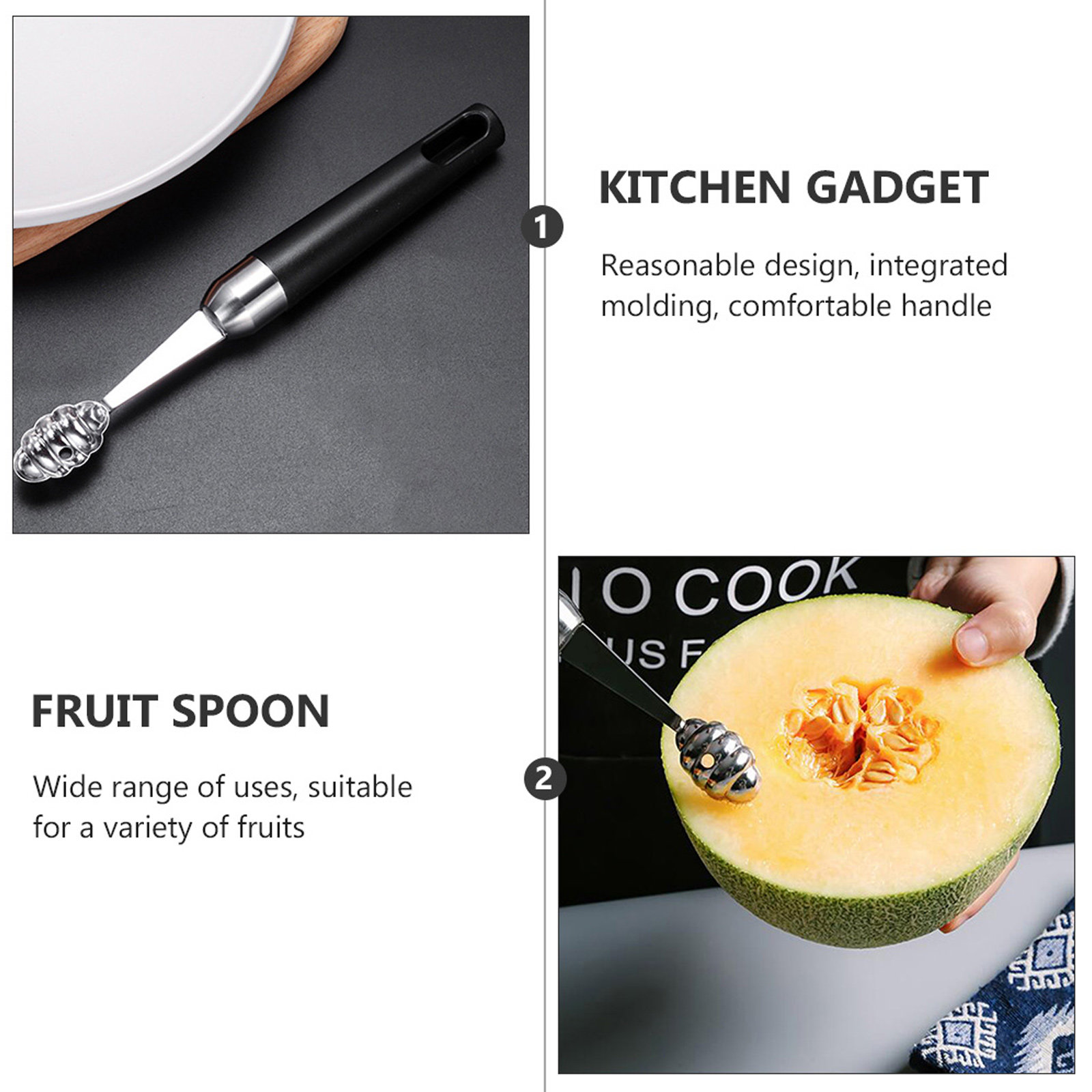 1Pcs Stainless Steel Fruit Sco - Kitchen Home Gadgets ulasan dan harga